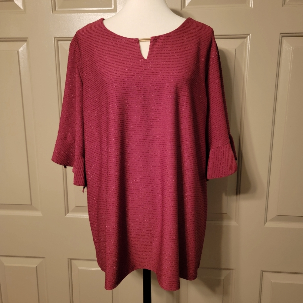 *FINAL PRICE *Ellen Weaver ladies plus size sparkle tunic.
